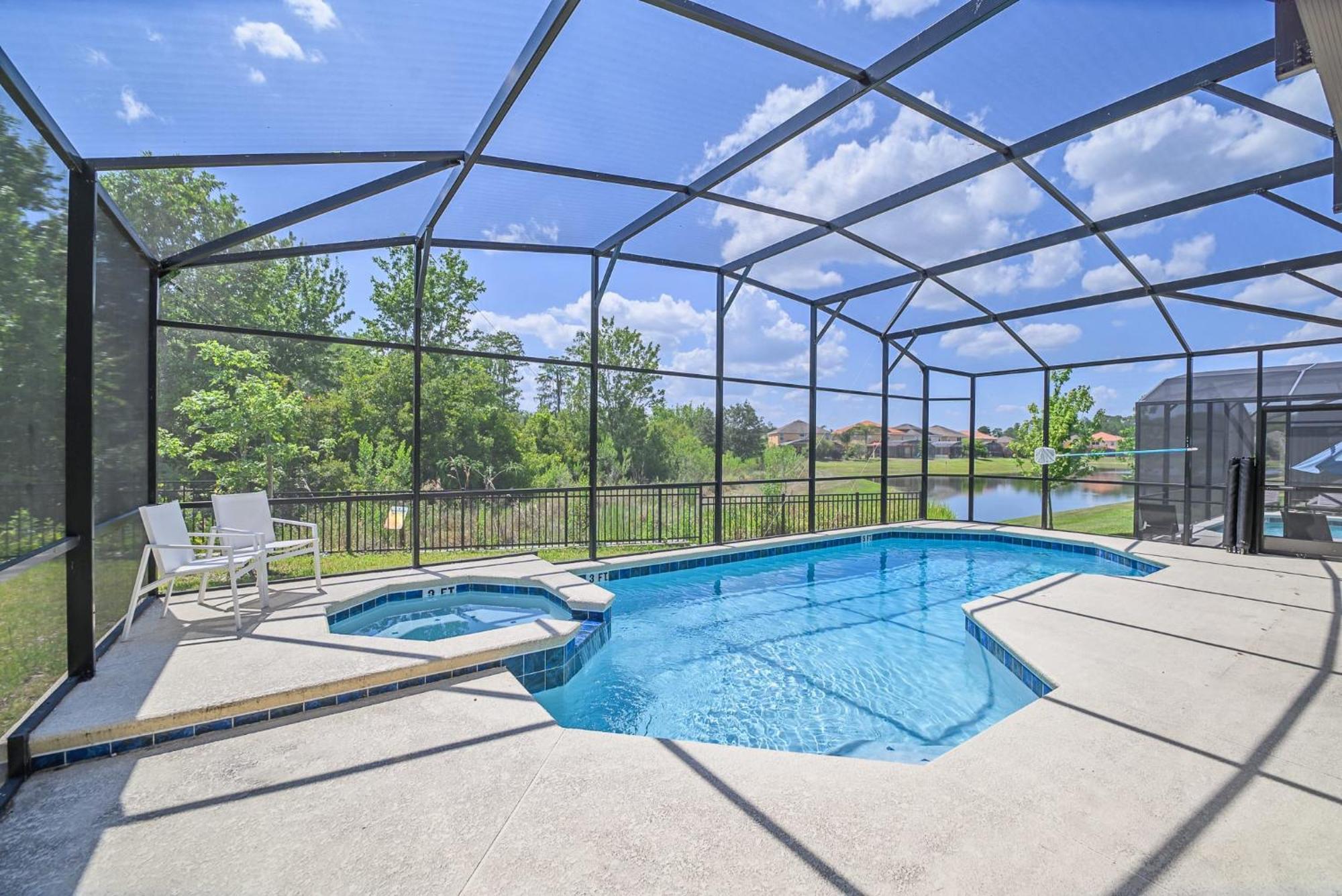 Stunning 9Br Home - Family Resort With Private Pool, Hot Tub, Games Room And Bbq! Кіссіммі Екстер'єр фото