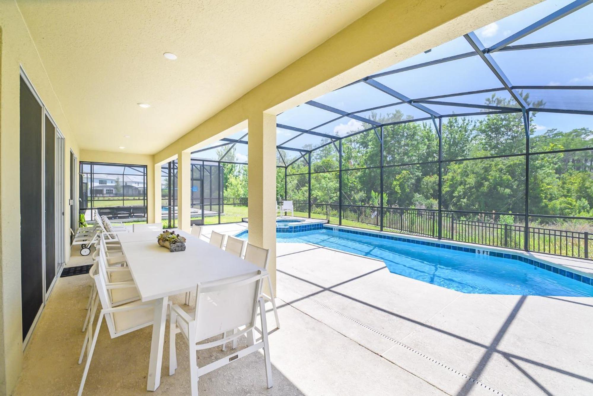 Stunning 9Br Home - Family Resort With Private Pool, Hot Tub, Games Room And Bbq! Кіссіммі Екстер'єр фото
